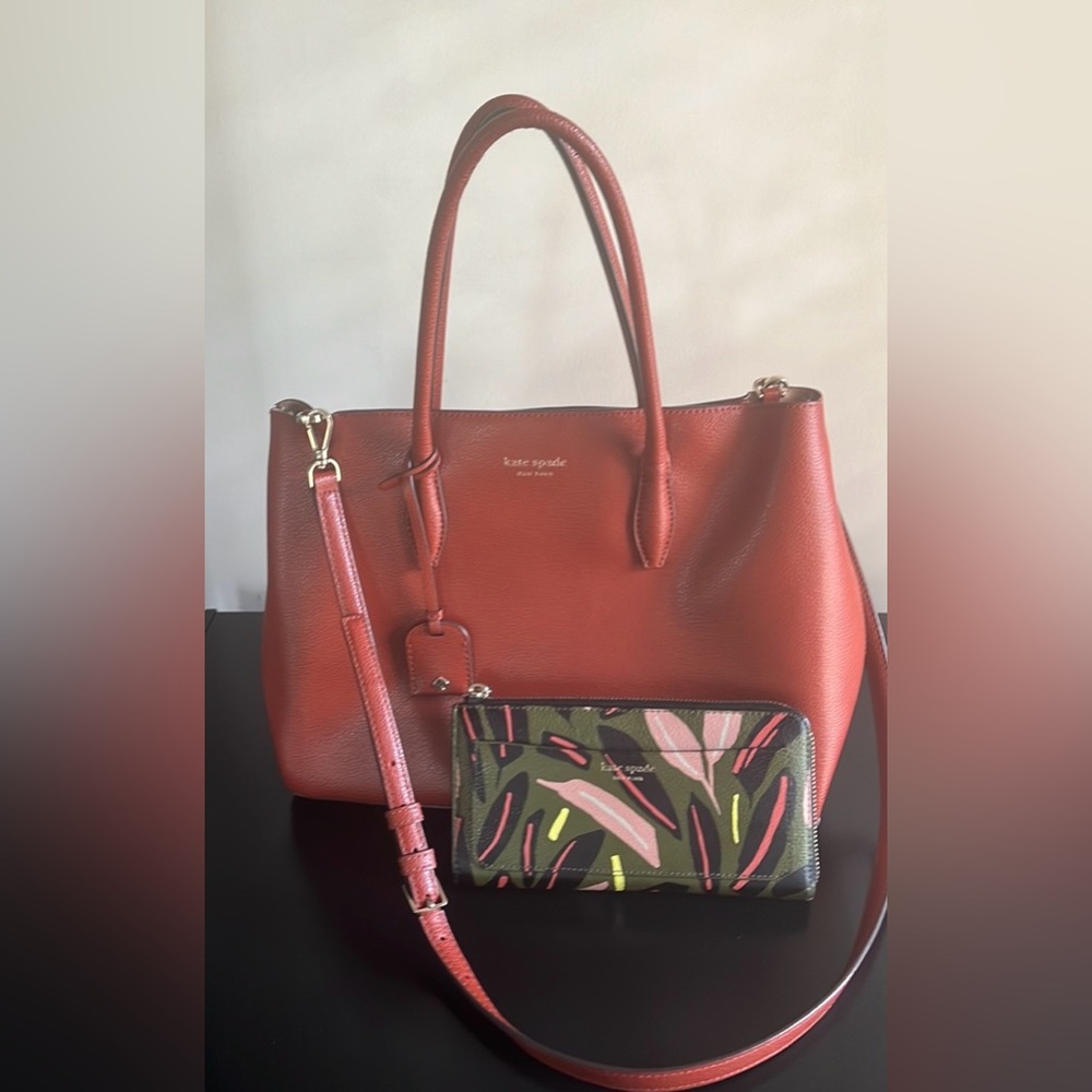 Kate Spate Tote and Wallet Combo